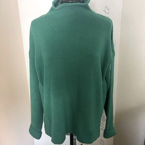 Green Mock/Neck Sweater